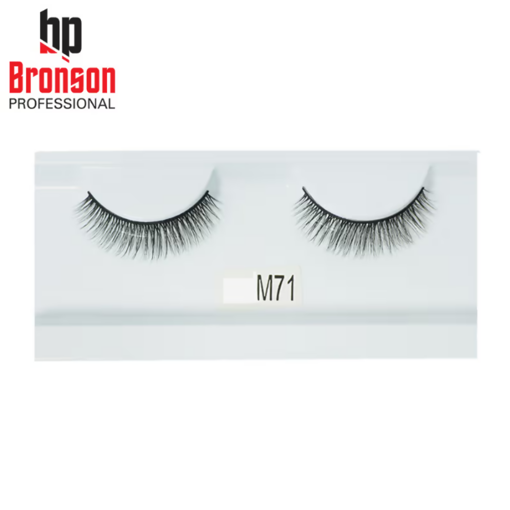 Bronson Professional Long and Natural Look False Eyelashes - M71 | Grocsy