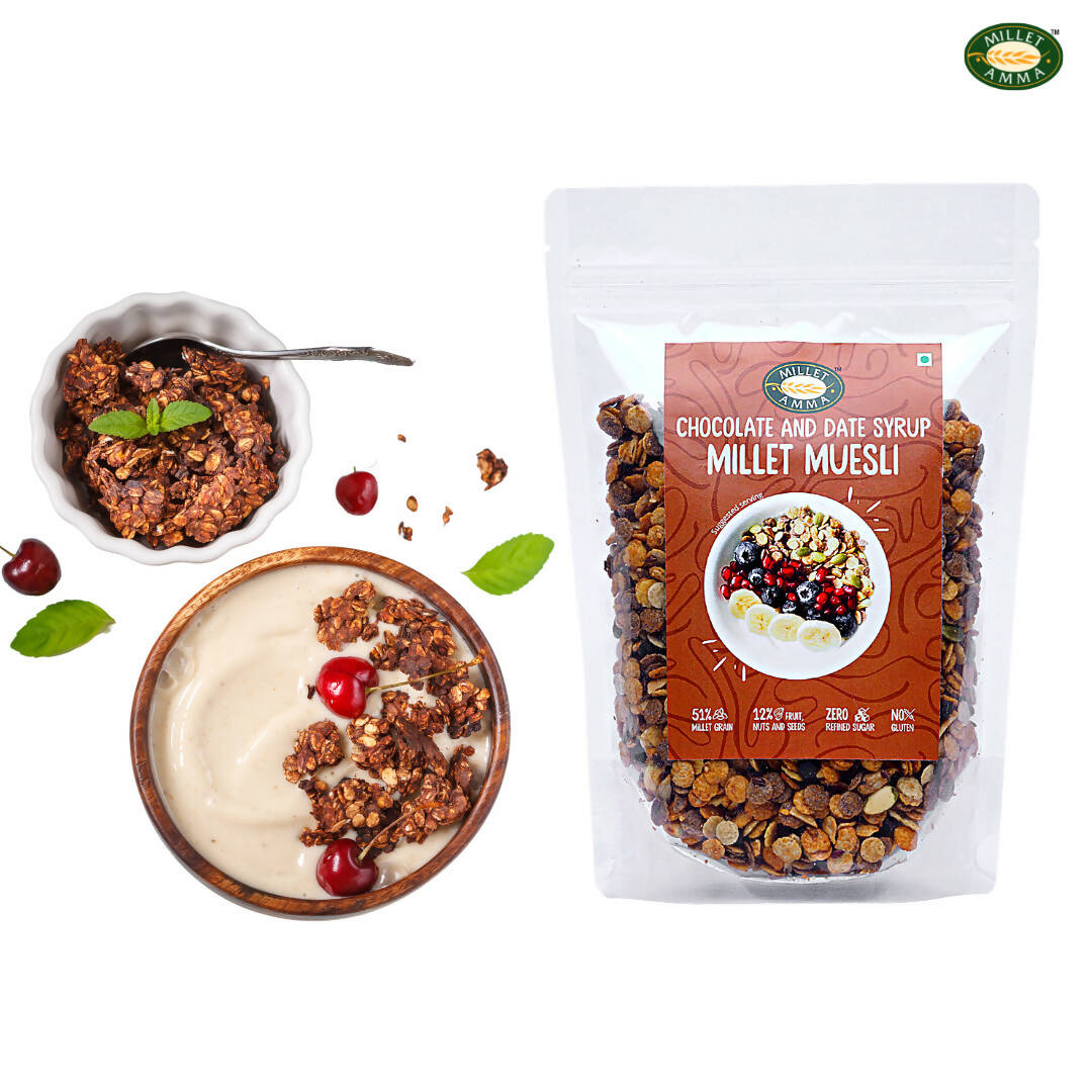 Millet Amma Chocolate Muesli | Grocsy