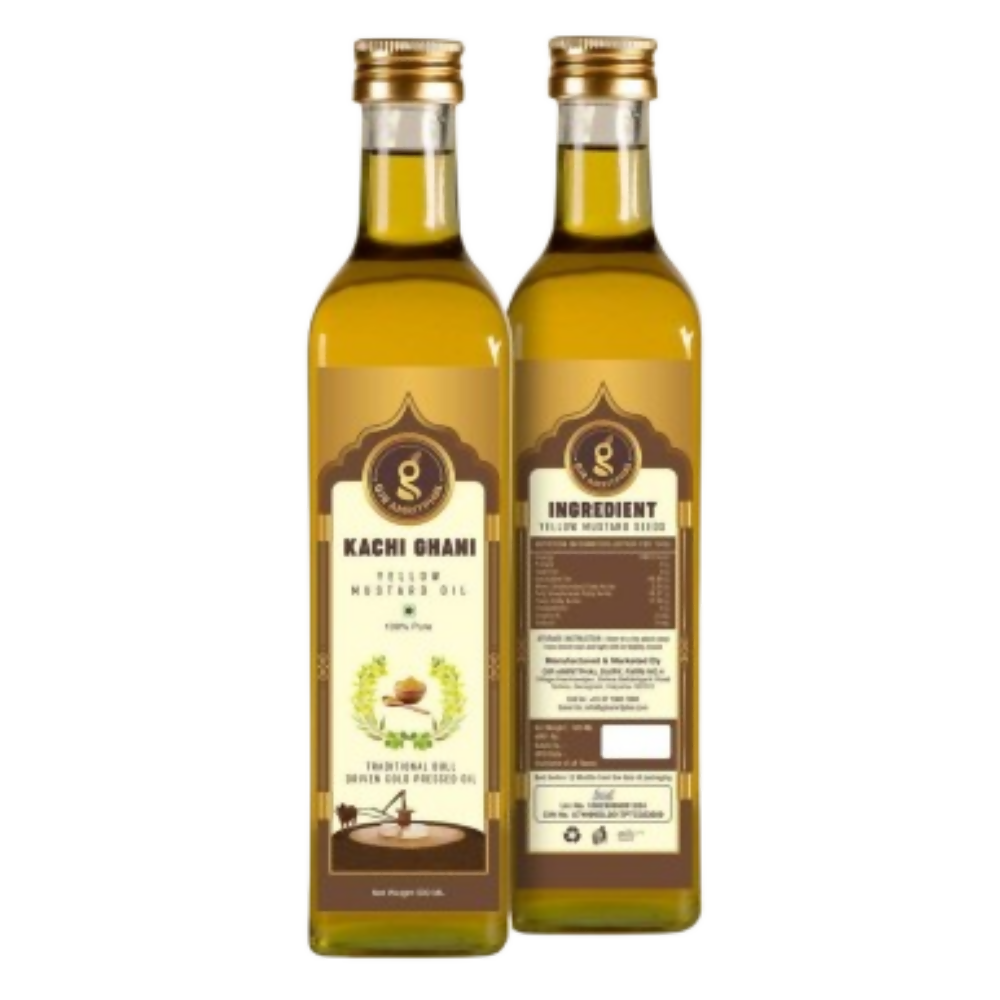 Giramritphal Kachi Ghani Cold Pressed Yellow Mustard Oil | Grocsy