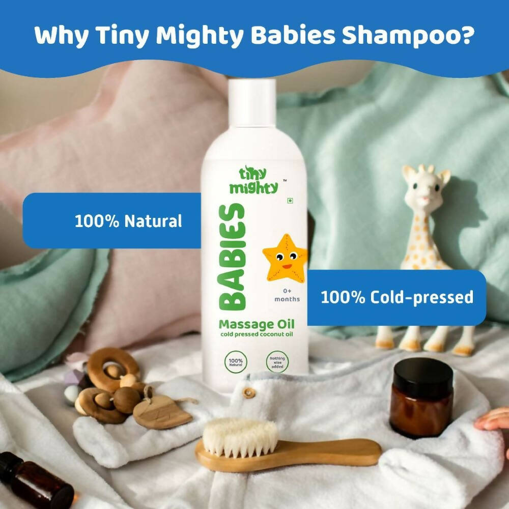Tiny Mighty Baby Body Lotion And Massage Oil Combo | Grocsy