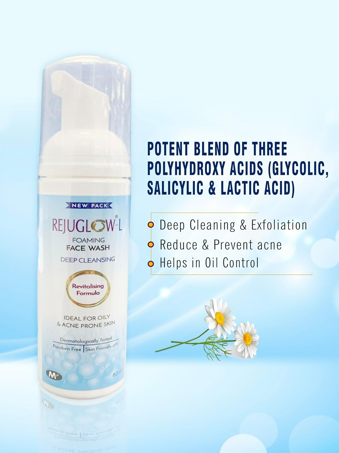 Rejuglow L Foaming Face Wash | Grocsy