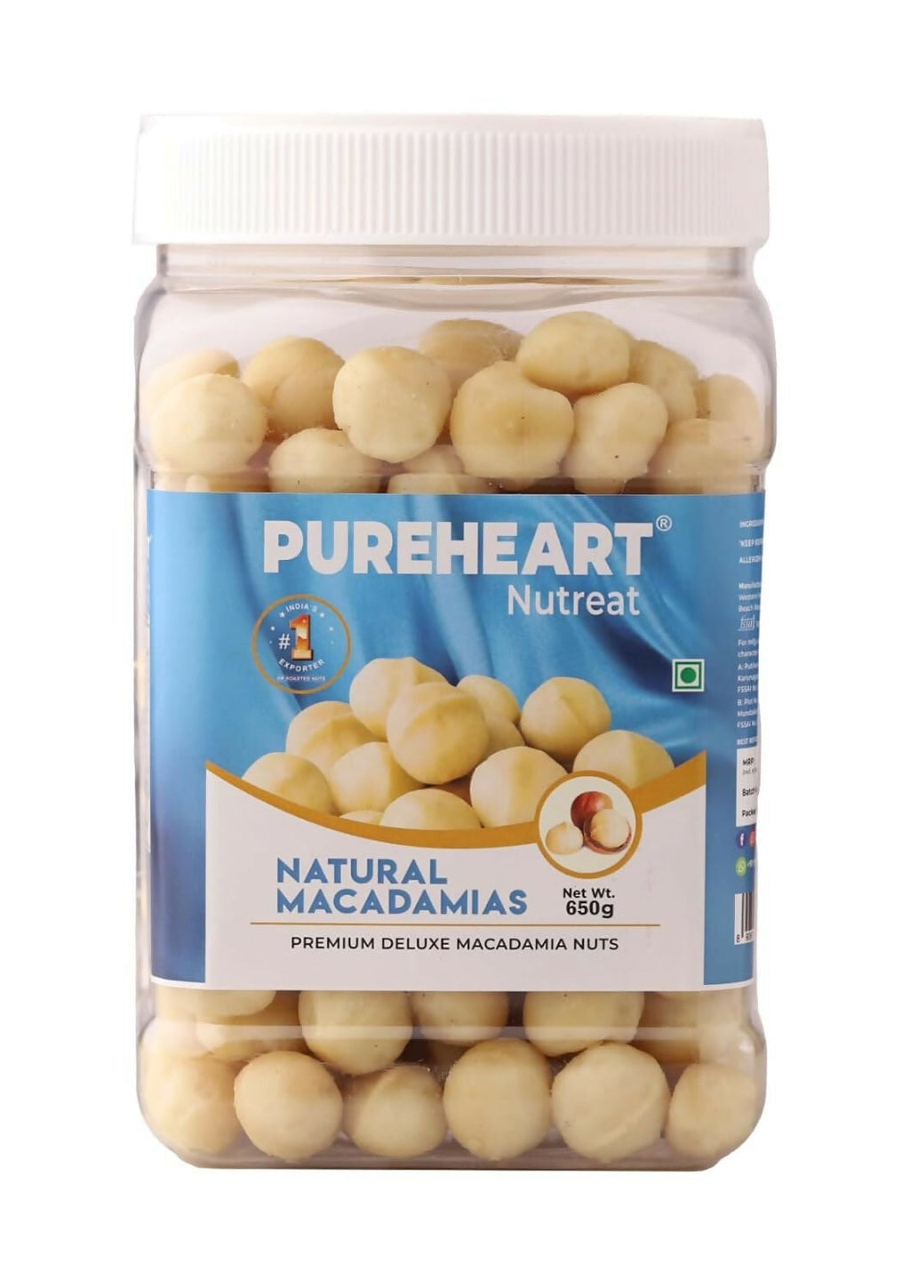 Pureheart Nutreat Natural Macadamia | Grocsy