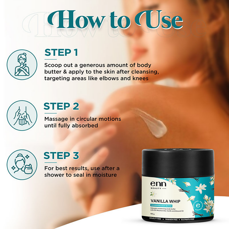 Enn Quick Absorbing Vanilla Body Butter | Grocsy
