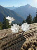 Inhanns Rangmani Crystal Duo – Adjustable Ring + Statement Earrings Set - White | Grocsy