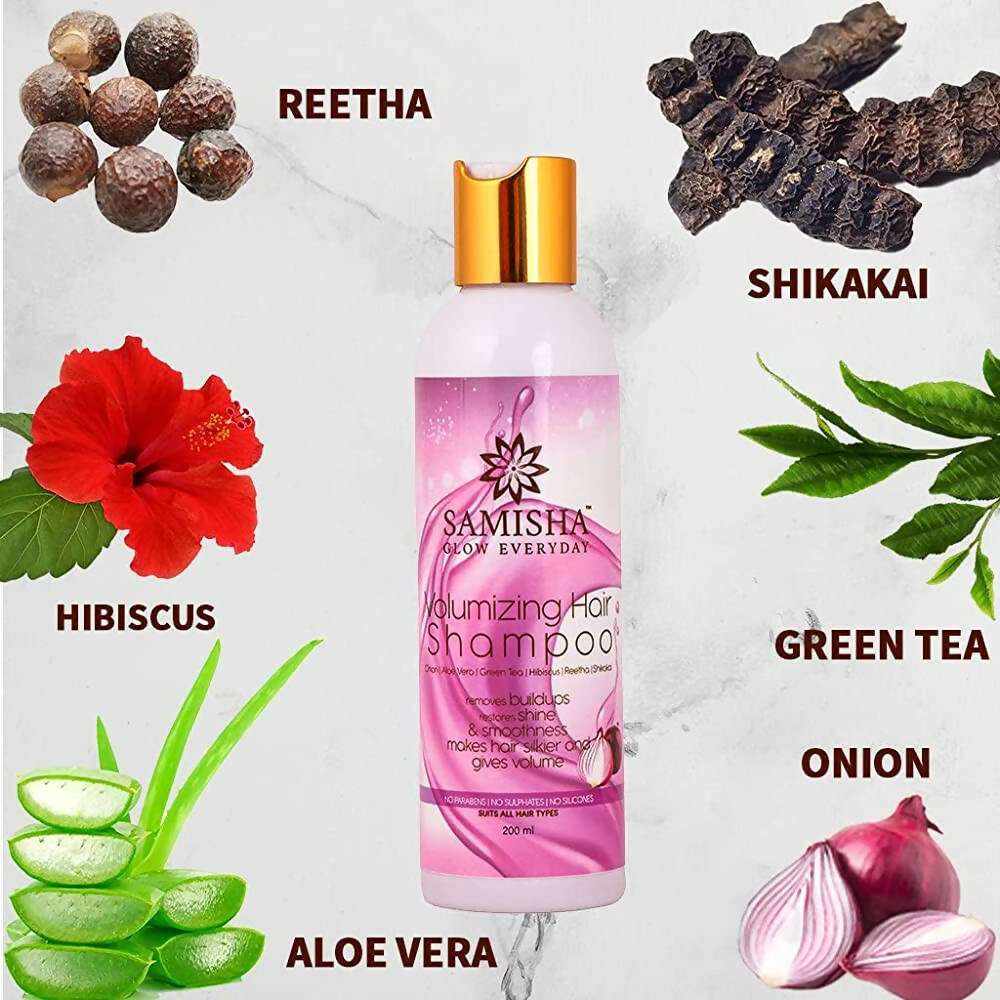 Samisha Organic Red Onion Volumizing Shampoo | Grocsy