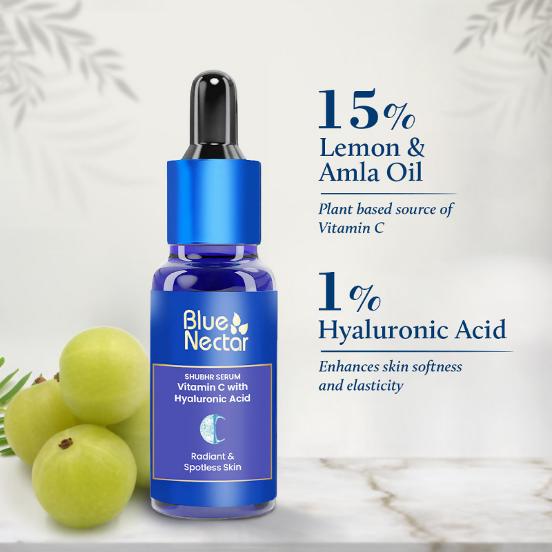 Blue Nectar Vitamin C Face Serum for Dark Spots & Radiance | Grocsy