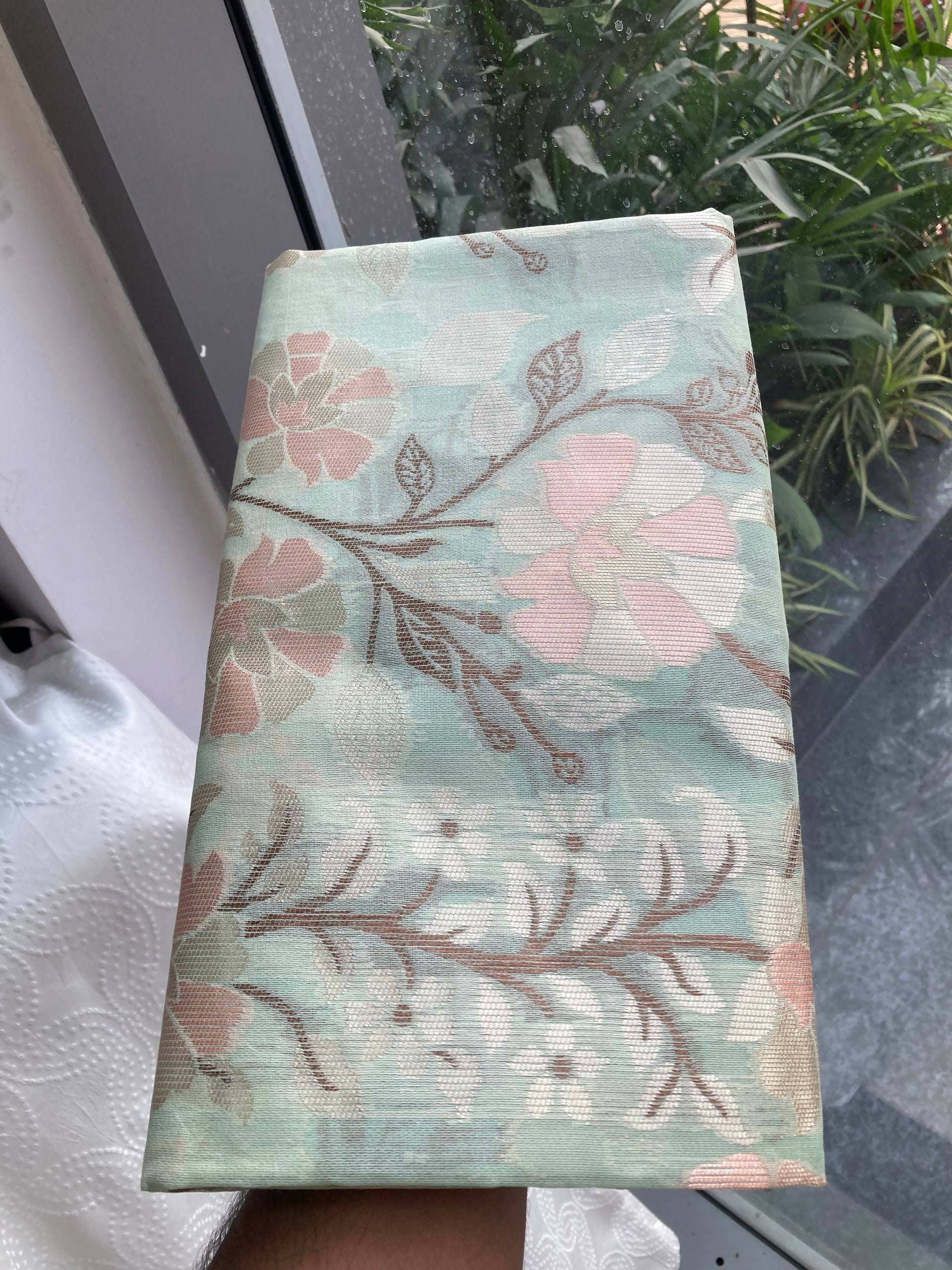 Teeya Creation New Latest Trendy Wedding Wear Pashmina Silk Saree-Light_Green | Grocsy