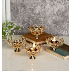 Collectible India Diwali Diya Crystal Round Akhand Diya | Grocsy