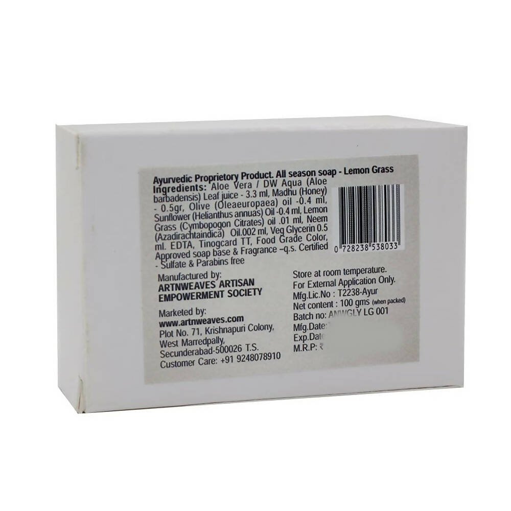 artNweaves Lemon Grass Handmade Soap | Grocsy