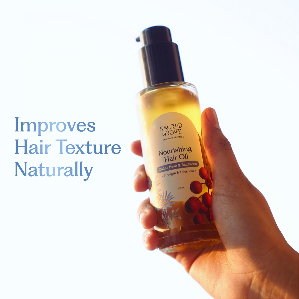 Sacred Grove Coffee Bean & Blackseed Nourishing Hair Oil | Grocsy