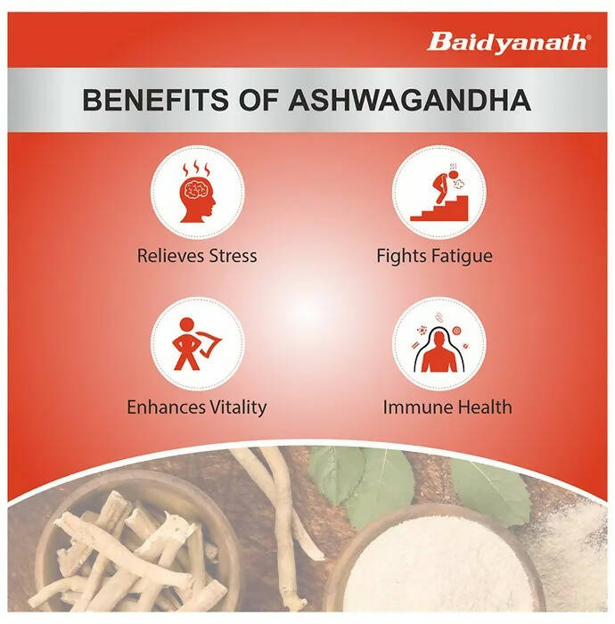 Baidyanath Kolkata Ashwagandha Tablets | Grocsy