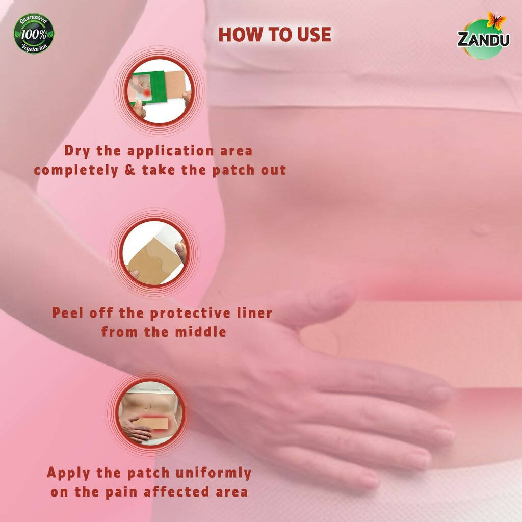 Zandu Feminine Pain Relief Patch | Grocsy