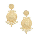 Joban Fashion Women Matte Gold Brass Earrings | Grocsy