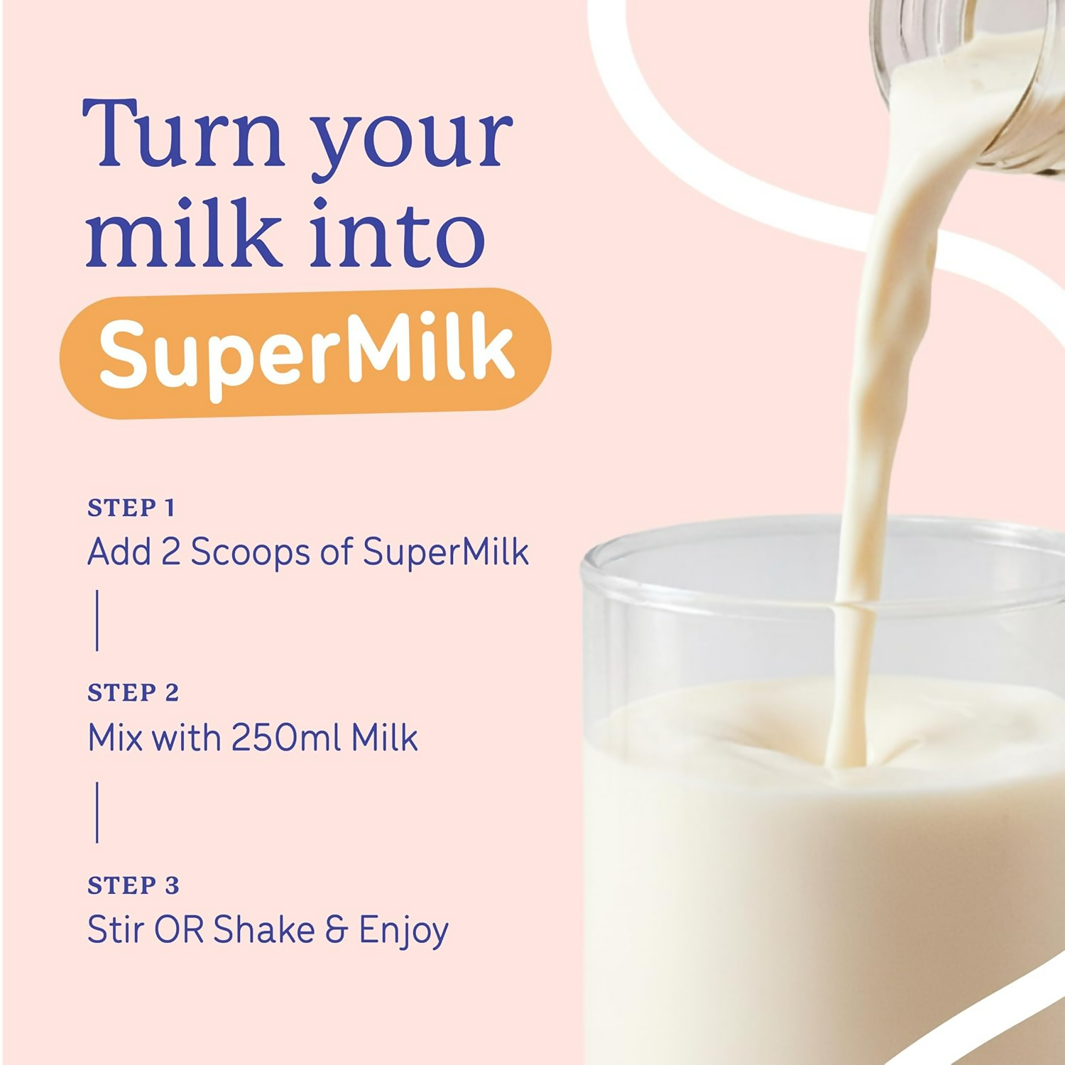 Gritzo SuperMilk Growth+ (Formerly Height+) Unsweetened Drink Mix (13+y Girls), 13g Protein Powder - Creamy Vanilla | Grocsy