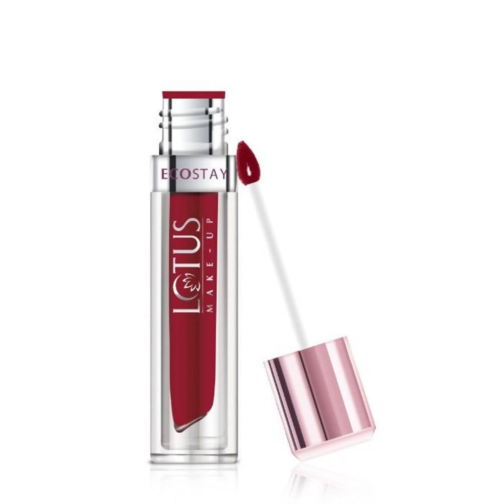 Lotus Make-Up Ecostay Matte Lip Lacquer - Red Fantasy (4 Gm) | Grocsy