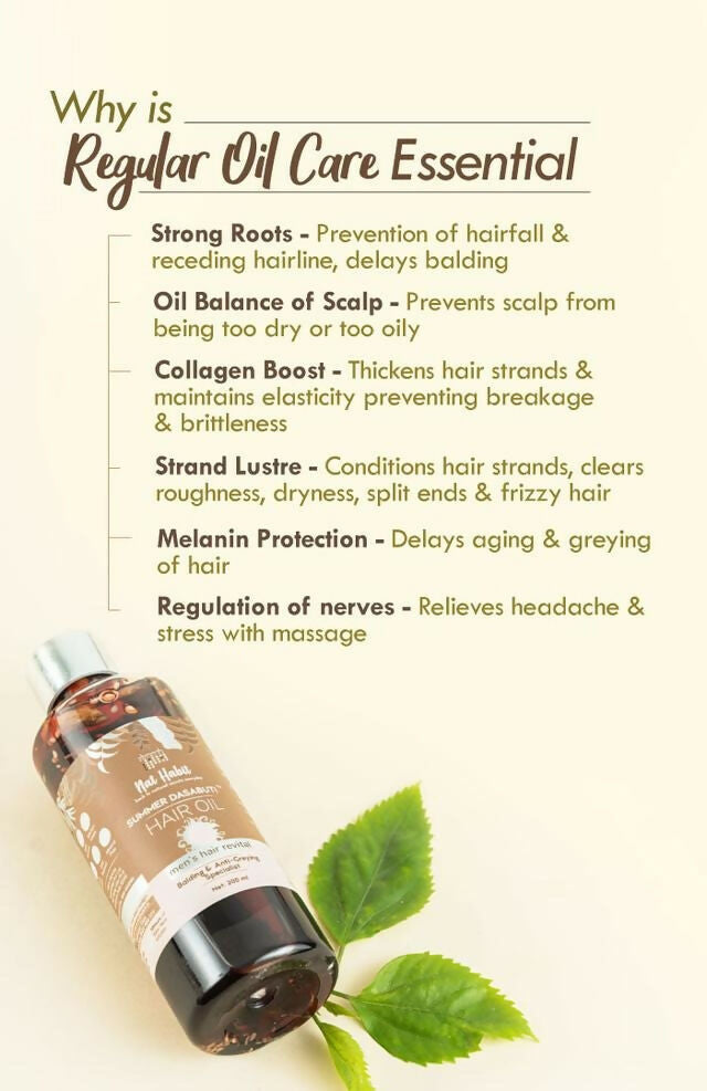 Nat Habit Men's Revital Summer Hair Oil | Grocsy