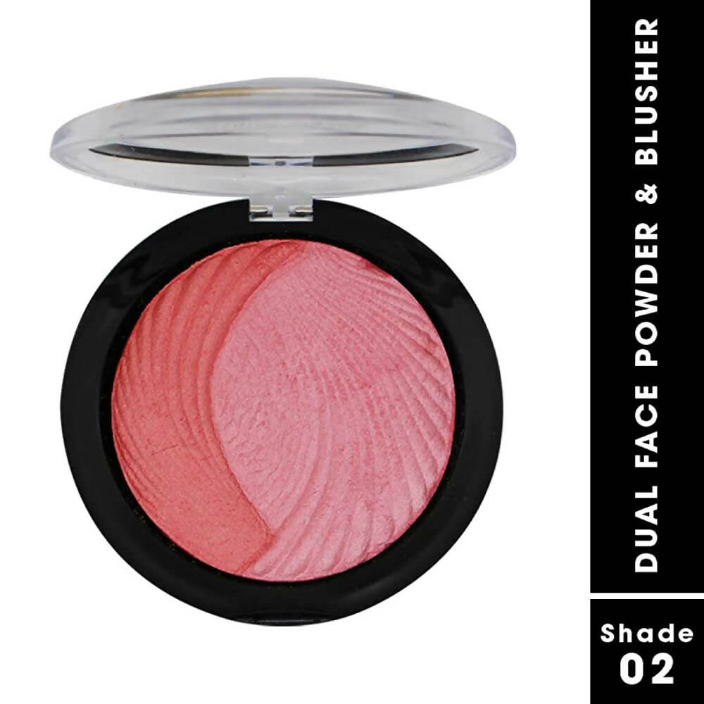 Fashion Colour Dual Face Powder and Blusher-Shade 02 (Indian Fair) | Grocsy