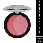 Fashion Colour Dual Face Powder and Blusher-Shade 02 (Indian Fair) | Grocsy