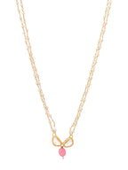 Ruby Raang Kundan and Pink Stone Necklace | Grocsy