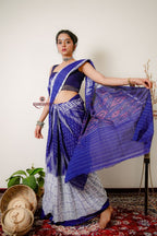 khanduapata Multicolor Kumbha Special Design Cotton Saree For Women | Grocsy
