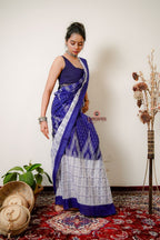 khanduapata Multicolor Kumbha Special Design Cotton Saree For Women | Grocsy