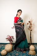 khanduapata Multicolour Pasaspali Check Design Cotton Saree For Women | Grocsy