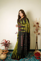 khanduapata Light Meadow Special Plain Cotton Saree For Women | Grocsy