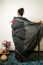 khanduapata Multicolor Elephant Design Cotton Saree For Women | Grocsy