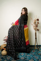 khanduapata Multicolor Tribal Doll Design Cotton Saree For Women | Grocsy