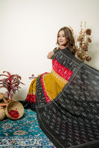 khanduapata Multicolor Tribal Doll Design Cotton Saree For Women | Grocsy