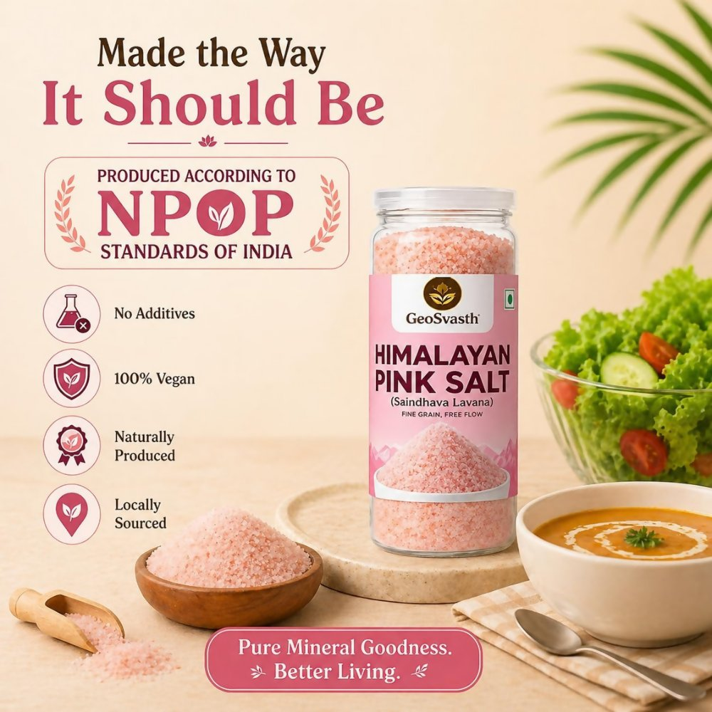GeoSvasth Himalayan Pink Salt | Grocsy