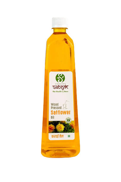 Siddhagiri's Satvyk Organic Wood Pressed Safflower Oil (Kardai) | Grocsy