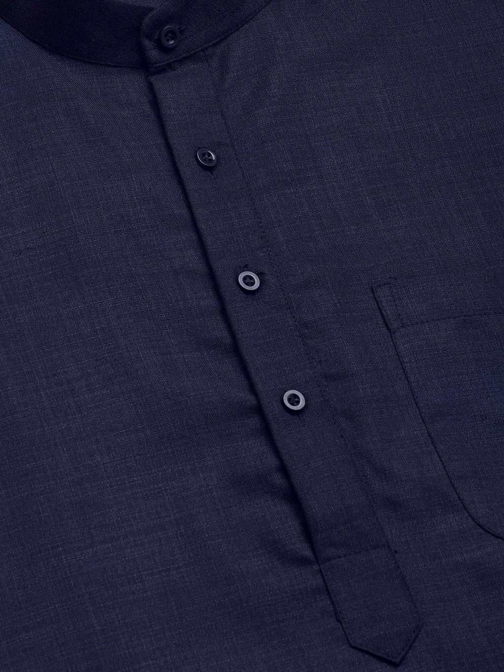 Jompers Men's Navy Cotton Solid Kurta Payjama Sets | Grocsy