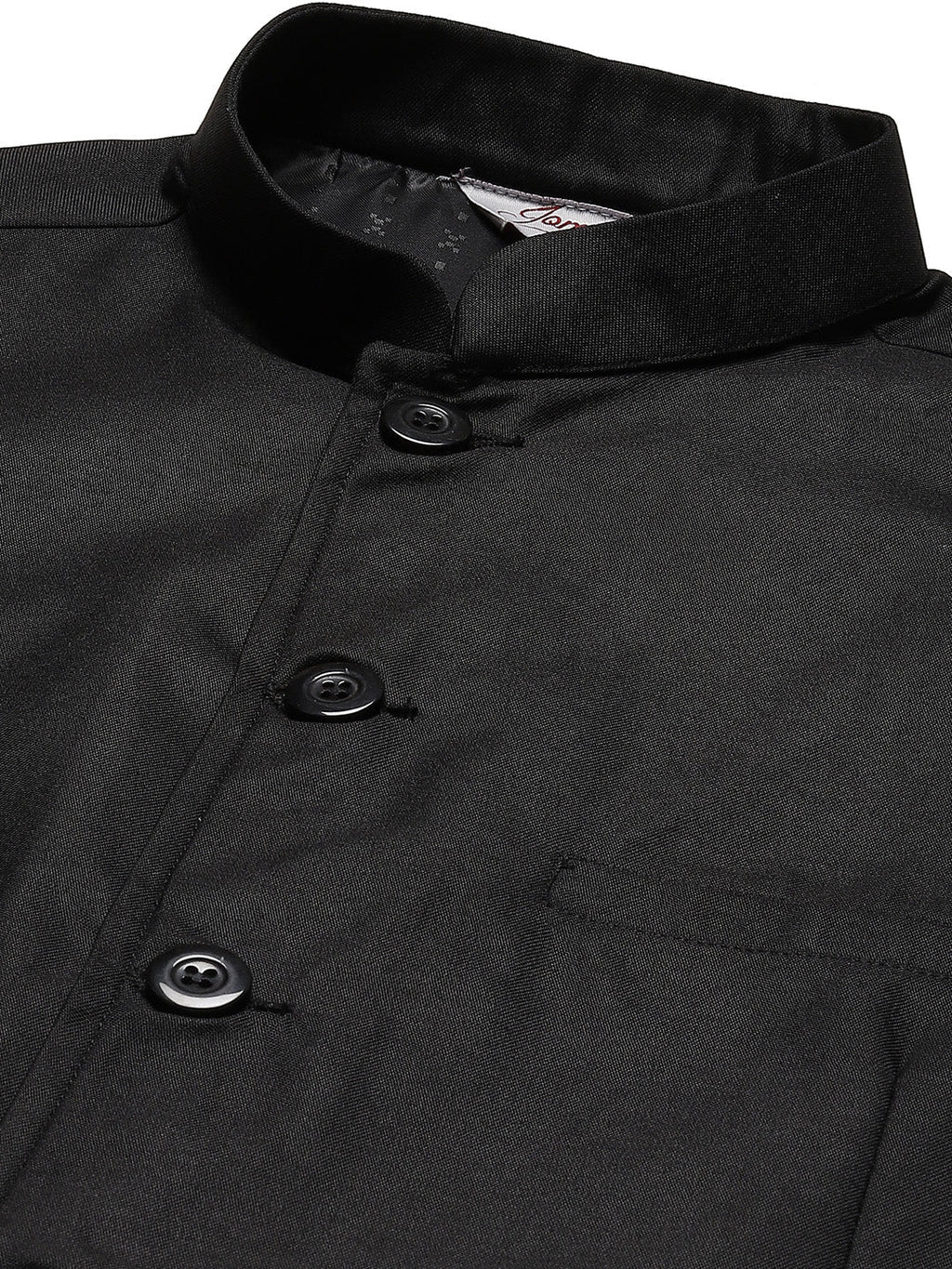 Jompers Men's Beautiful Black Solid Nehru Jacket | Grocsy