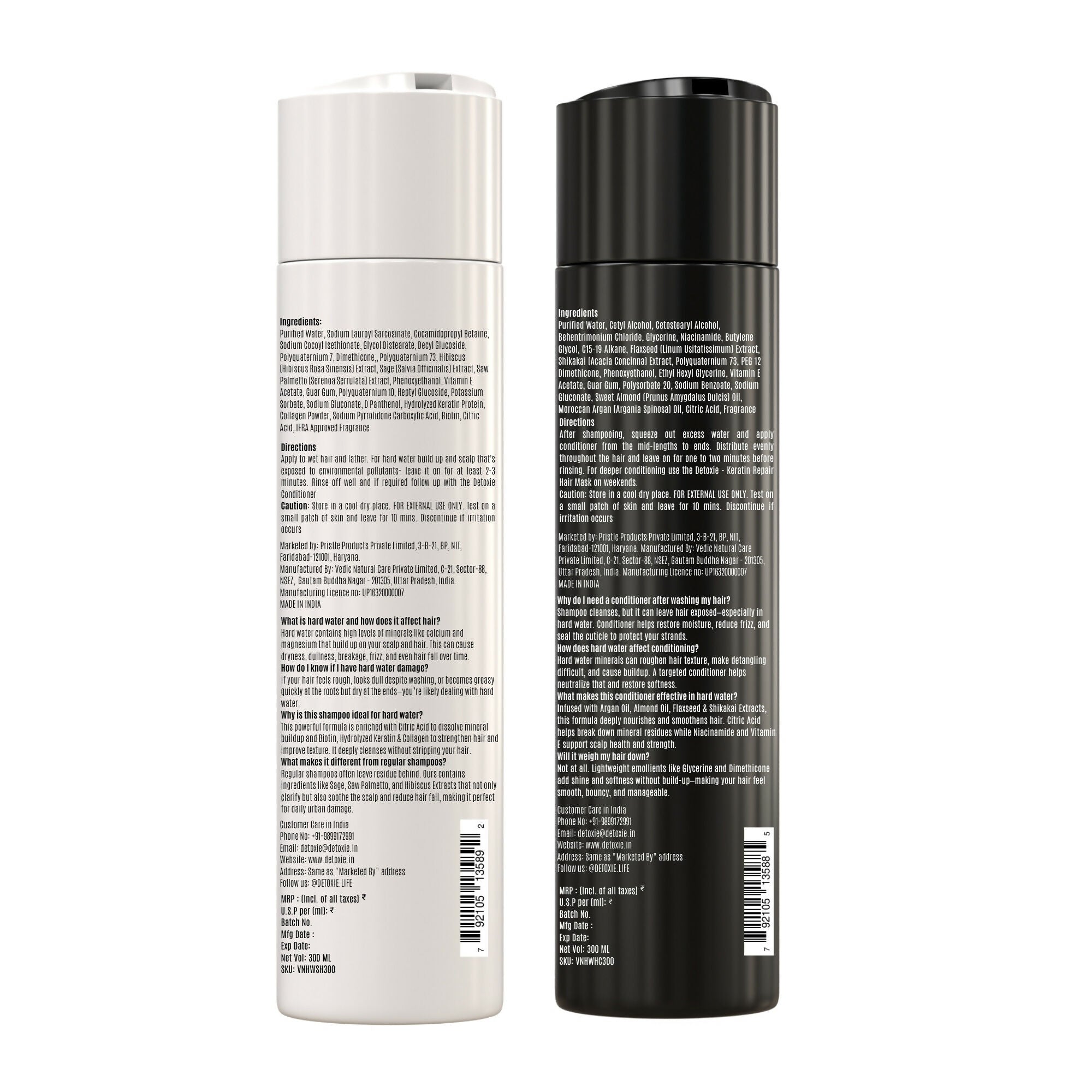 Detoxie Shampoo & Conditioner Combo - Hard Water Repair | Grocsy