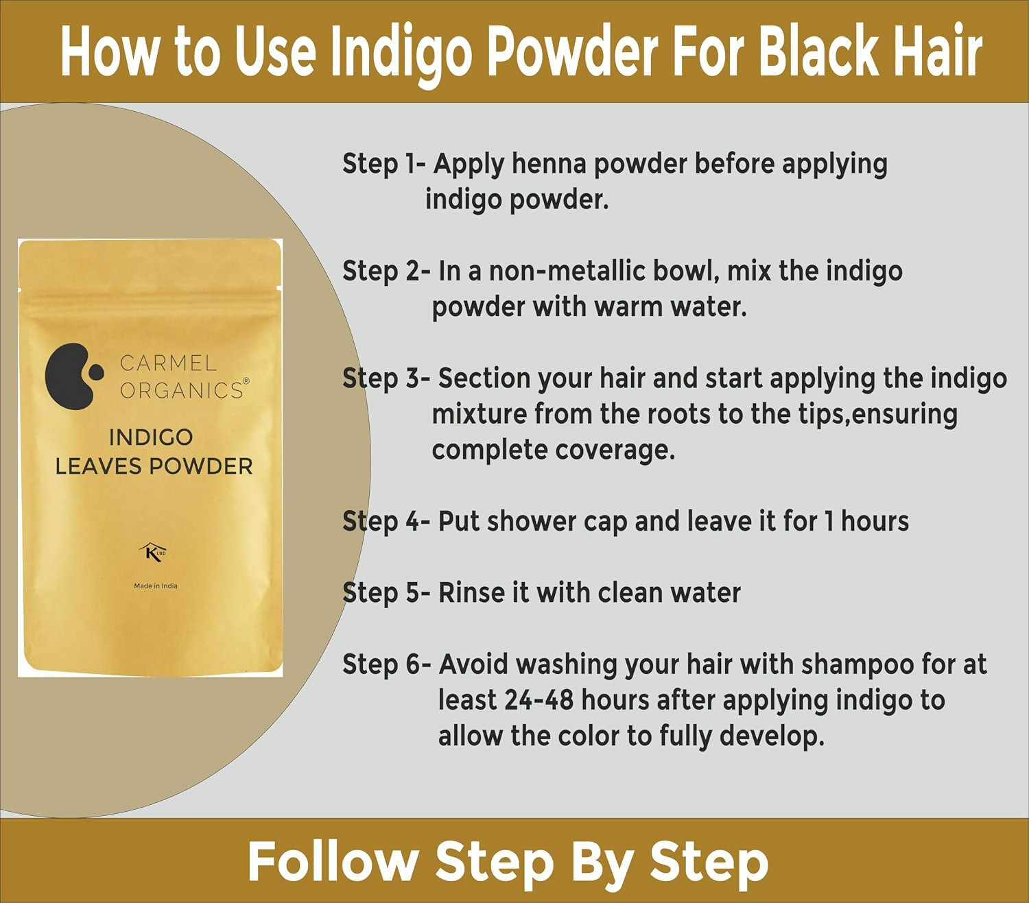 Carmel Organics Indigo Leaves Powder | Grocsy