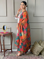 The52 White Embroidered Viscose Fabric Straight Kurta, Pant and Dupatta Set | Grocsy