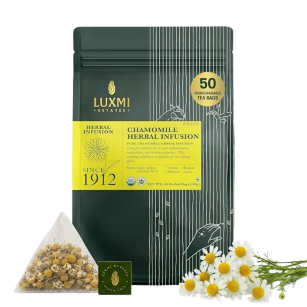 Luxmi Estates Organic Chamomile Herbal Infusion | Grocsy