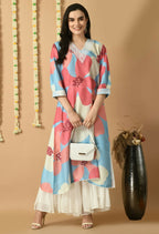 Joban Fashion Print Maslin Kurta Set | Grocsy