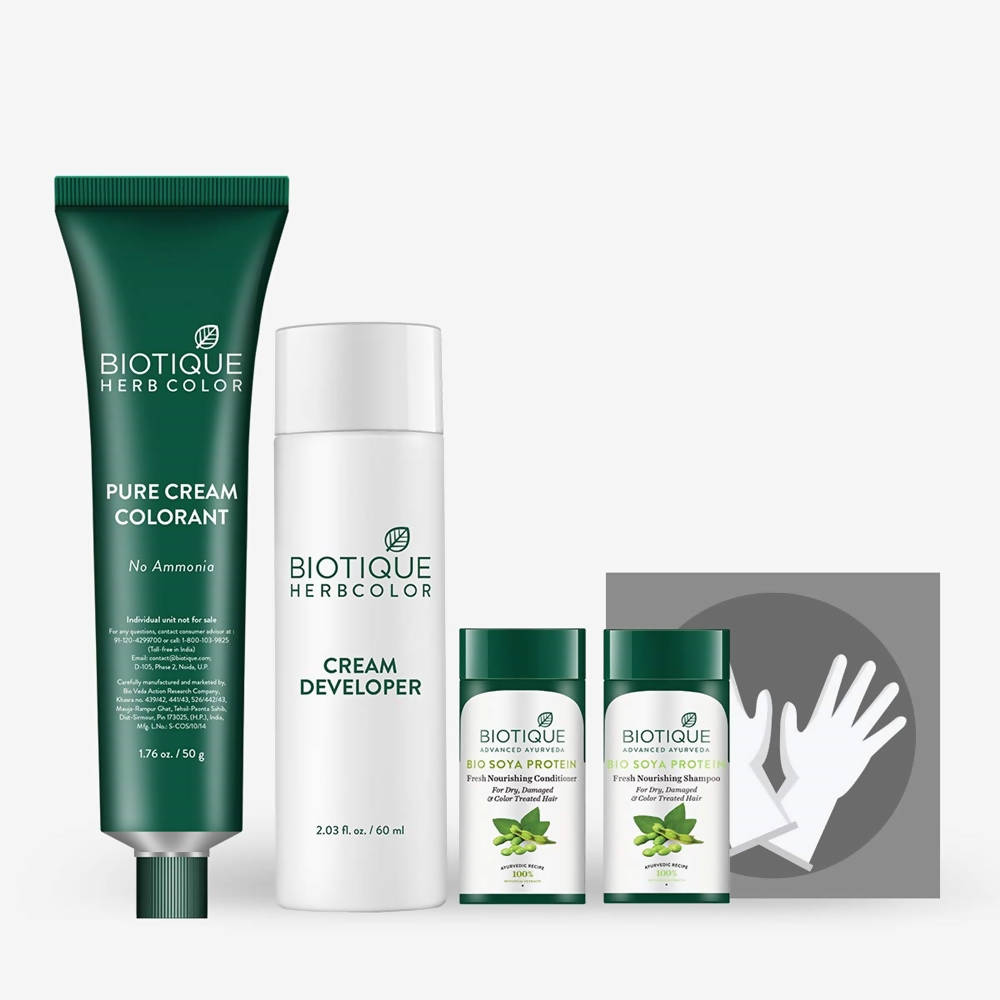 Biotique Herbcolor 3N Darkest Brown 50Gm + 110Ml | Grocsy