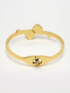 NVR Women's Set of 2 Gold & Silver Cuff Bracelet