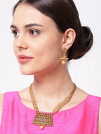 Priyaasi Women Kundan Beads Pearls Gold-Polished Jewellery Set - Swadesiicart