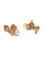 Priyaasi Women Kundan Beads Pearls Gold-Polished Jewellery Set - Swadesiicart