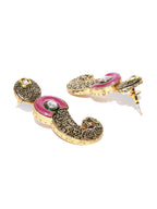 Priyaasi Women Multi-Color Kundan Ruby Emerald Gold-Polished Jewellery Set - Swadesiicart