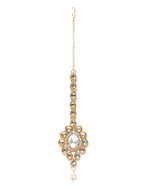 Priyaasi Women Pearls Kundan Gold-Polished Jewellery Set - Swadesiicart
