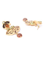 Priyaasi Women Kundan Gold-Polished Floral Jewellery Set - Swadesiicart