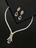 Priyaasi Women American Diamond Gold-Polished Jewellery Set - Noz2Toz