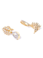 Priyaasi Women American Diamond Gold-Polished Jewellery Set - Swadesiicart
