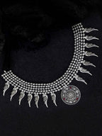 Priyaasi Women Ruby German Silver Oxidised Jewellery Set - Noz2Toz