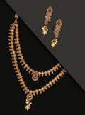 Priyaasi Women Kundan Pearls Beads Gold-Polished Layered Jewellery Set - Noz2Toz